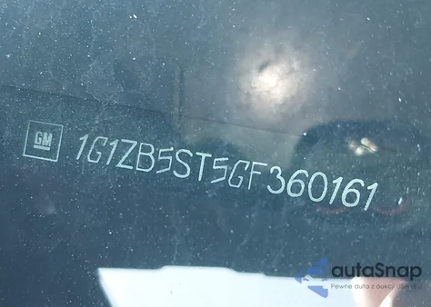 2016 Chevrolet Malibu Ls из США, поврежденный, VIN 1G1ZB5ST5GF360161